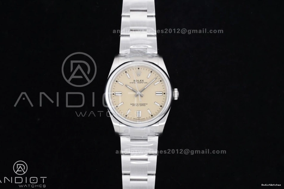 126000 36mm HighPerformance Dial Best KRF 904L Oyster Beige 1:1 Steel VR Edition 957 Perpetual 0201